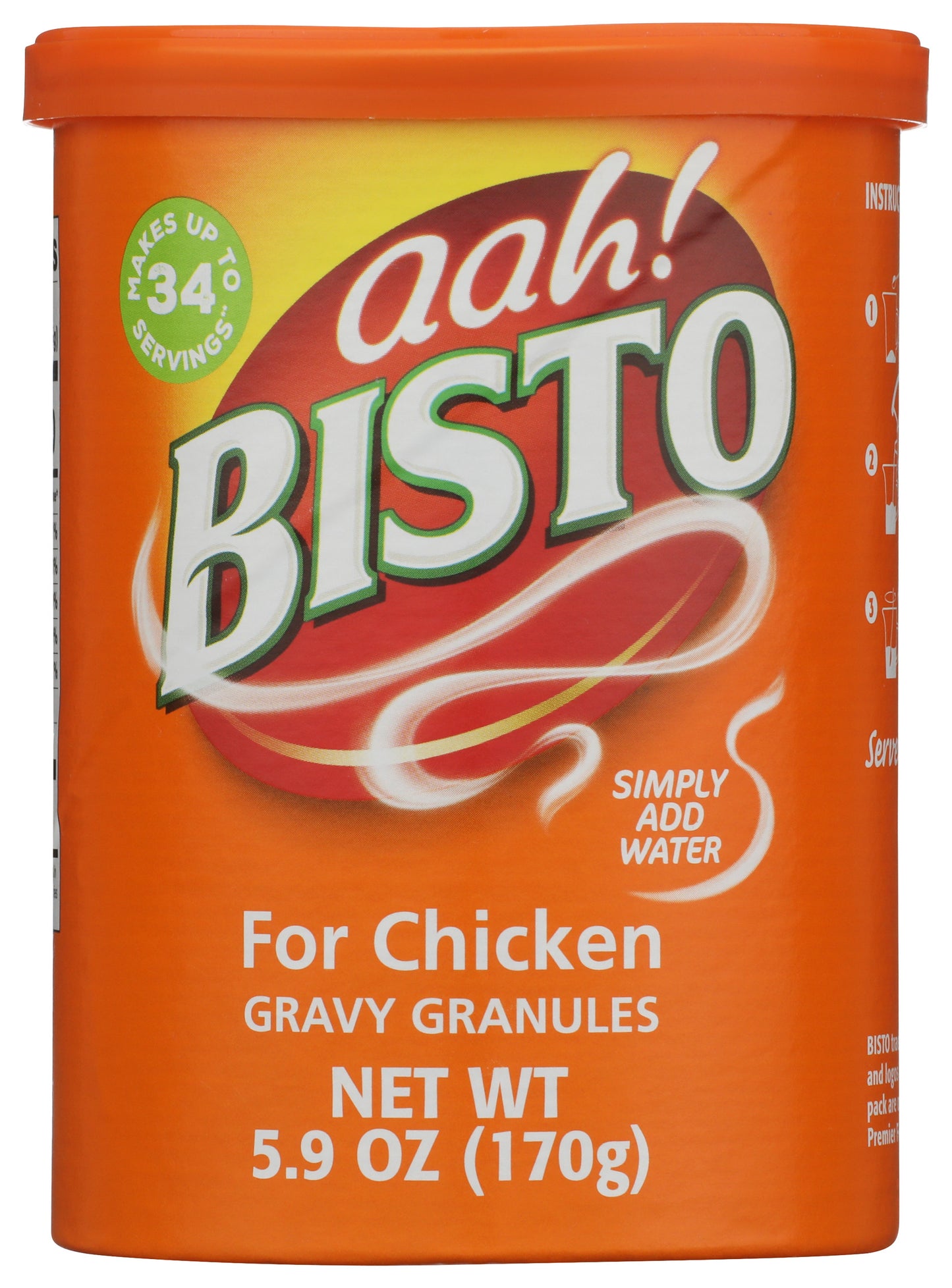 Bisto Chicken Gravy Granules on white background