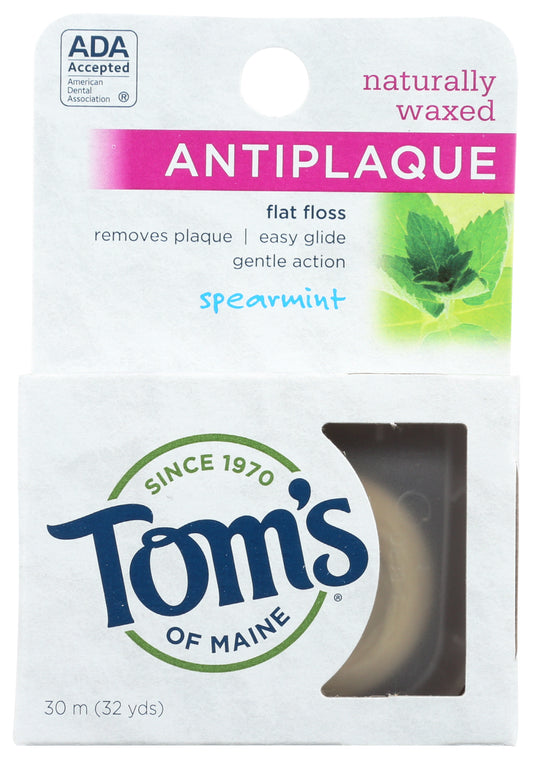 Tom's of Maine dental floss on white background