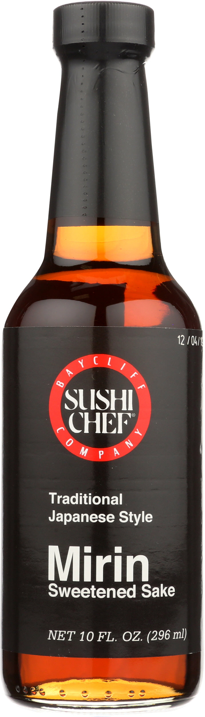 Sushi Chef Mirin Sake Sweet bottle on white background