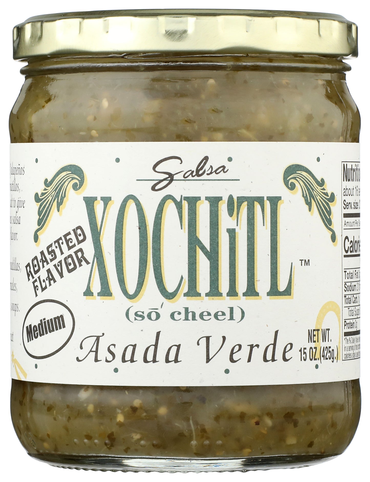 Xochitl Asada Salsa on white background