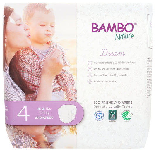Bambo Nature Baby Diapers on white background