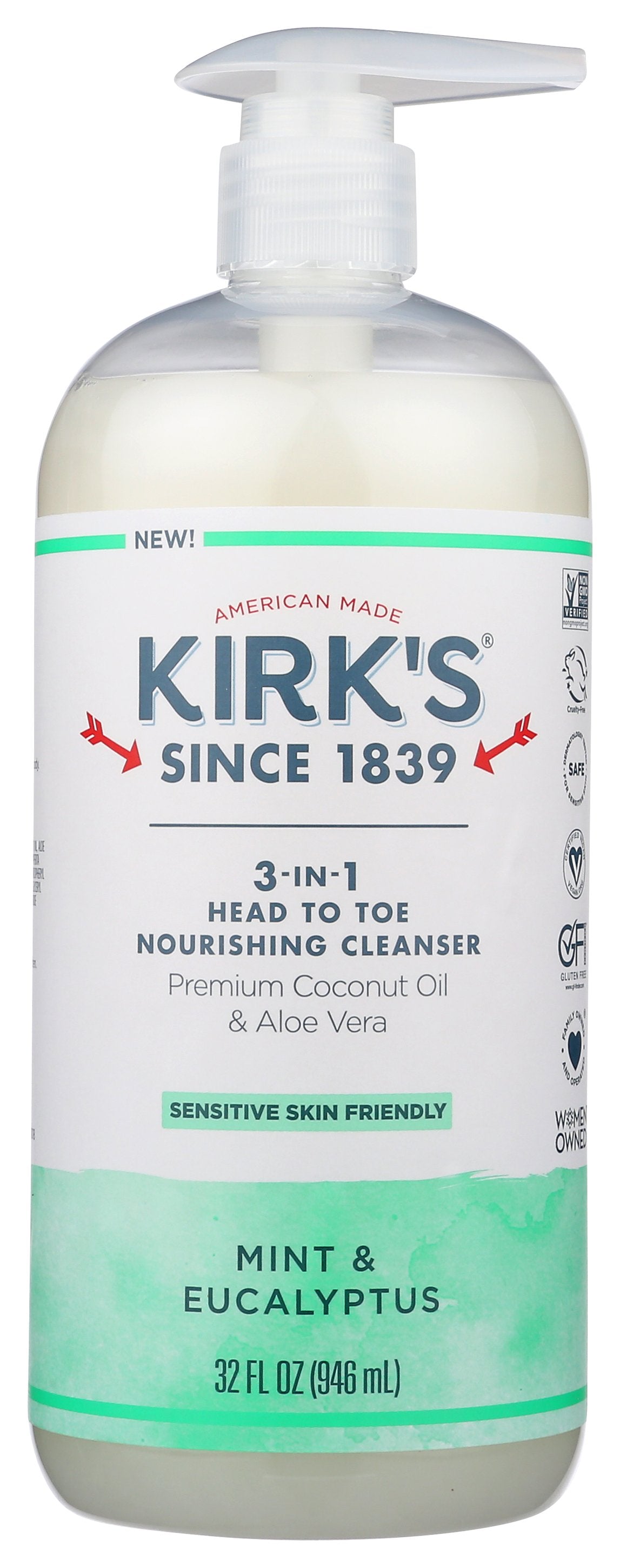 Kirk'S 3-in-1 Nourishing Cleanser on white background