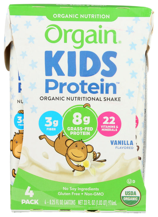 Orgain Kids Protein Organic Nutritional Shake on white background