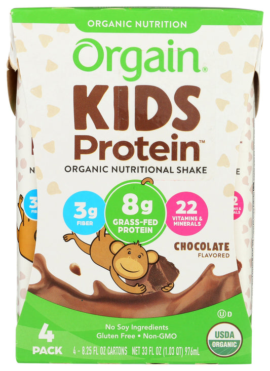 Orgain Kids Protein Organic Nutritional Shake on white background