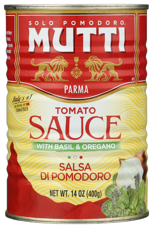 Mutti Tomato Sauce on white background