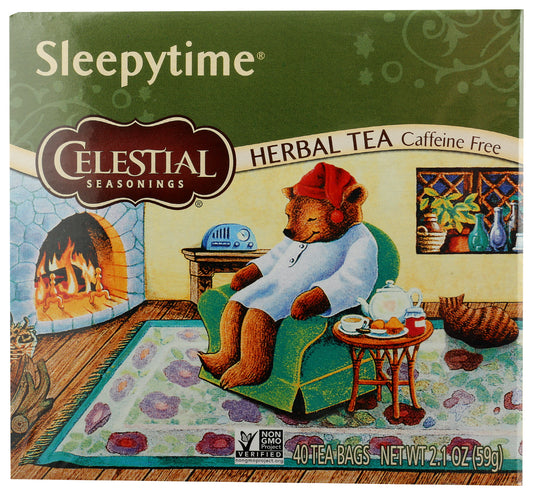 Celestial Seasonings Sleepytime Tea on white background
