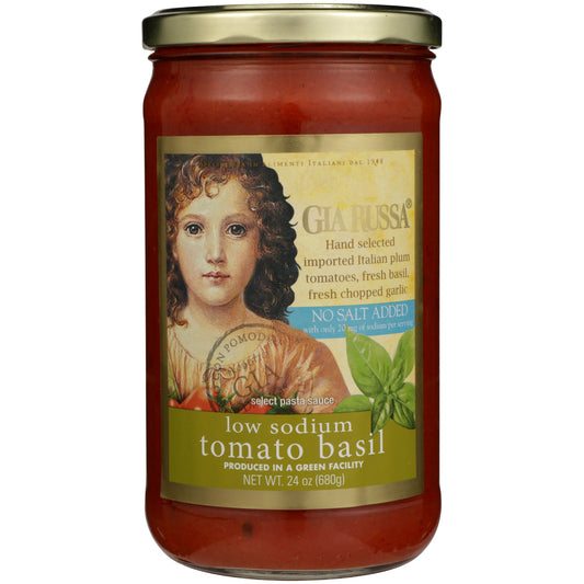 Gia Russa Tomato Basil Pasta Sauce on white background