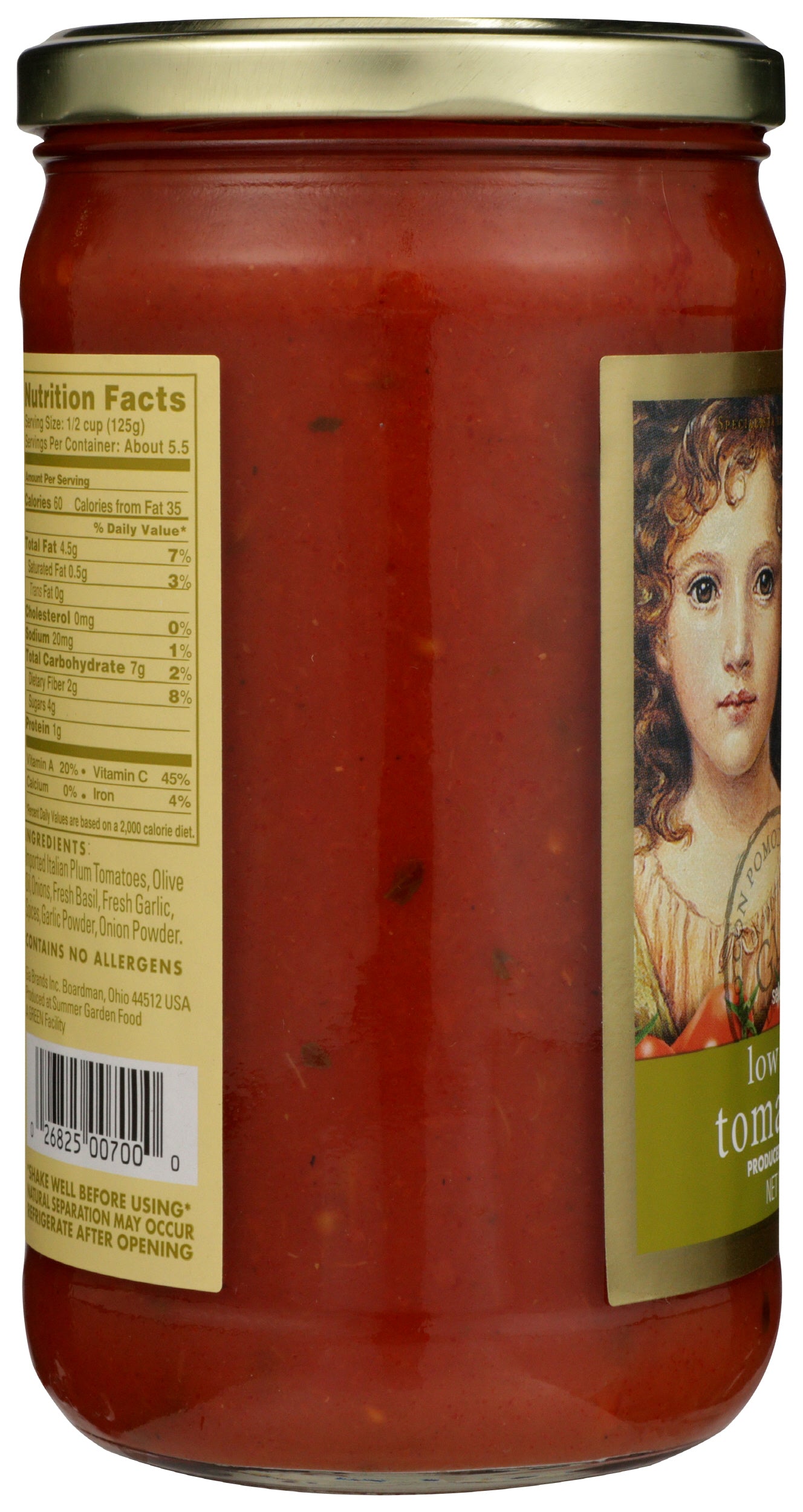 Tomato Basil Low Sodium Pasta Sauce