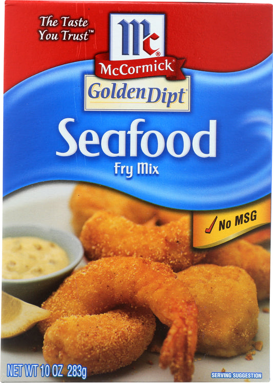 Golden Dipt Seafood Fry Mix on white background