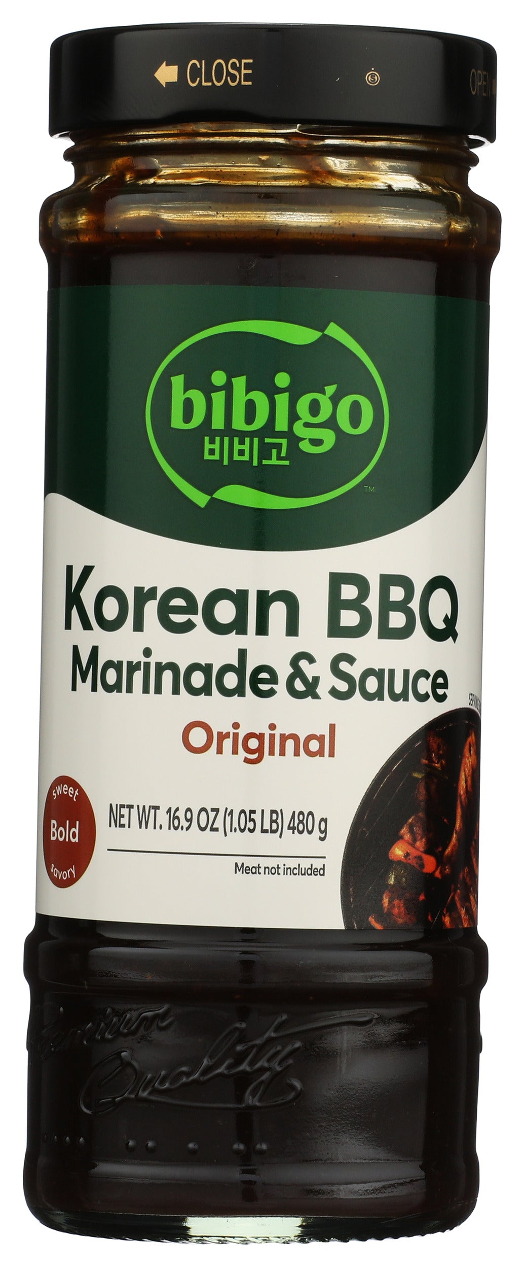 Bibigo Original Korean BBQ Marinade & Sauce on white background