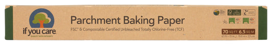 If You Care parchment paper on white background