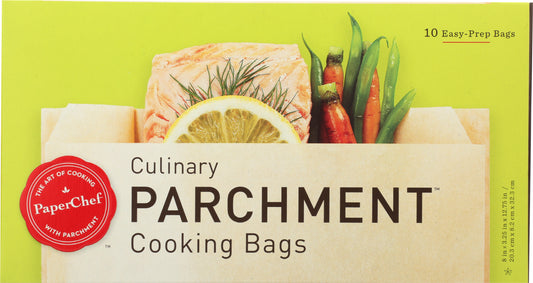 Paperchef parchment cooking bags on white background