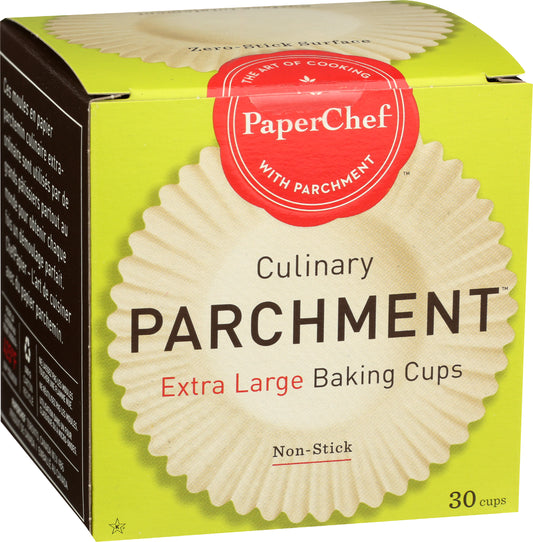 Paperchef parchment baking cups on white background