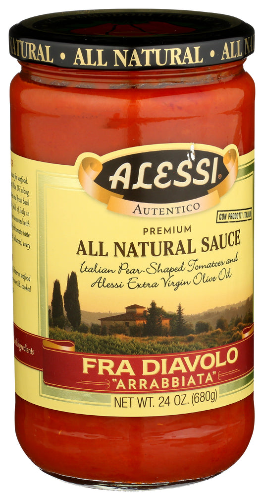 Alessi Fra Diavolo Arrabbiata Sauce on white background