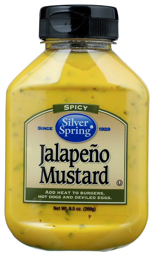 Silver Spring Jalapeno Mustard on white background