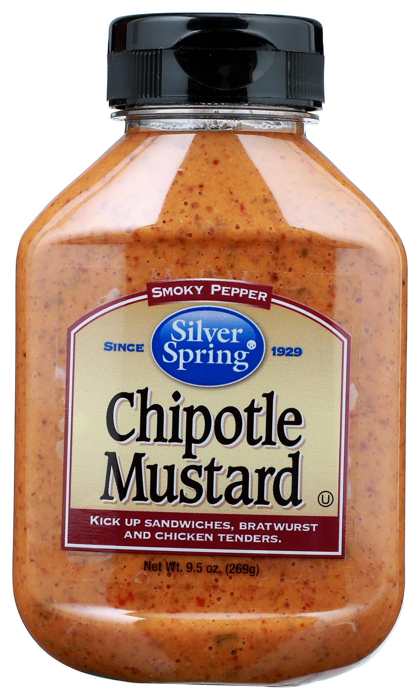 Silver Spring Chipotle Mustard on white background