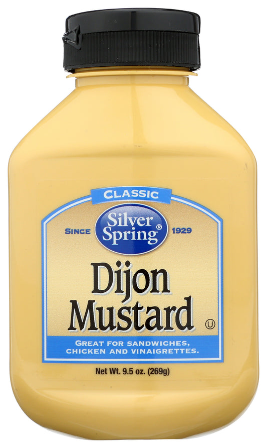 Silver Springs Dijon Mustard on white background