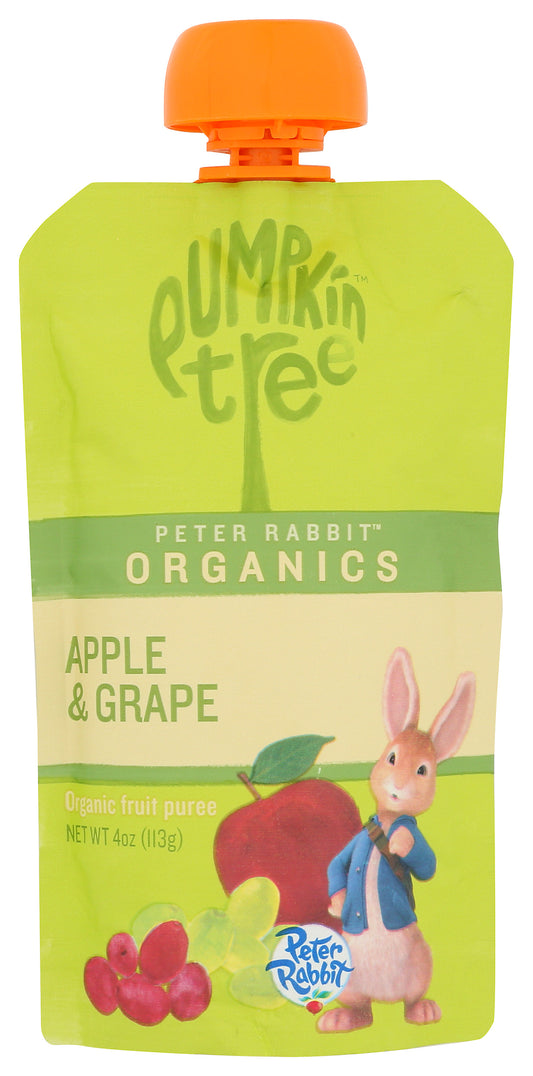 Pumpkin Tree fruit snack pouch on white background