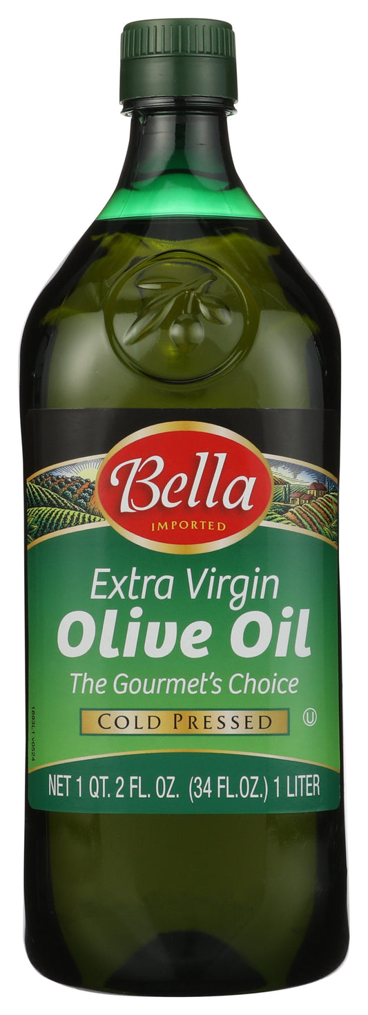 Bella Imported Olive Oil on white background