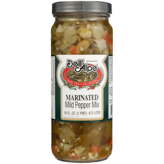 Dell'Alpe marinated mild pepper mix on white background