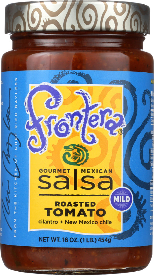 Frontera salsa on white background
