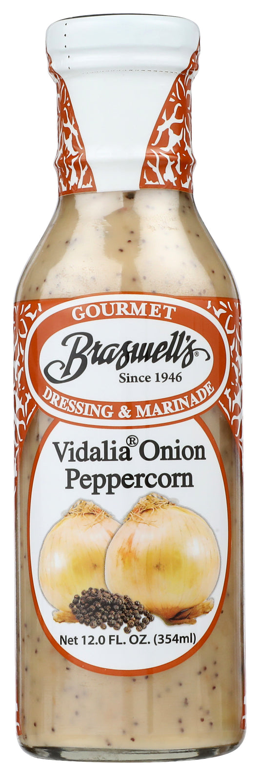 Braswell'S Vidalia Onion Peppercorn Dressing on white background