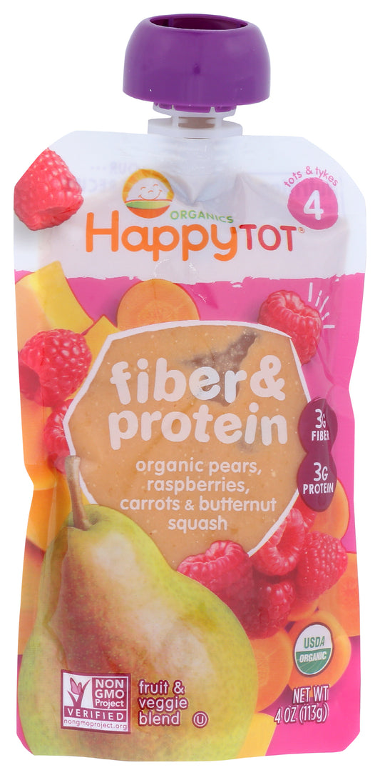 Happy Tot puree blend on white background